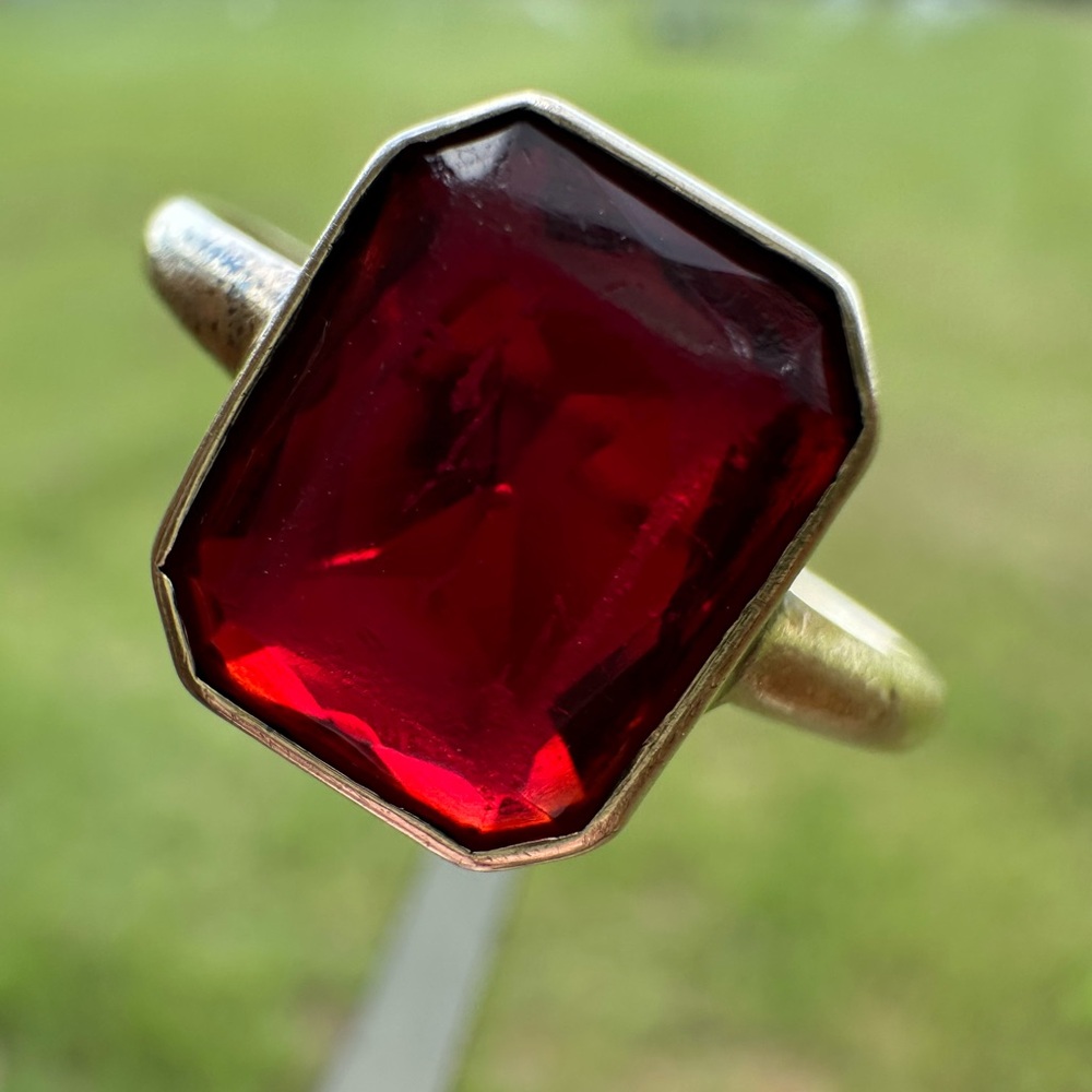 Vintage 14K Garnet Ring